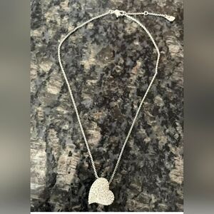 Swarvoski Clear Heart Pendant Necklace